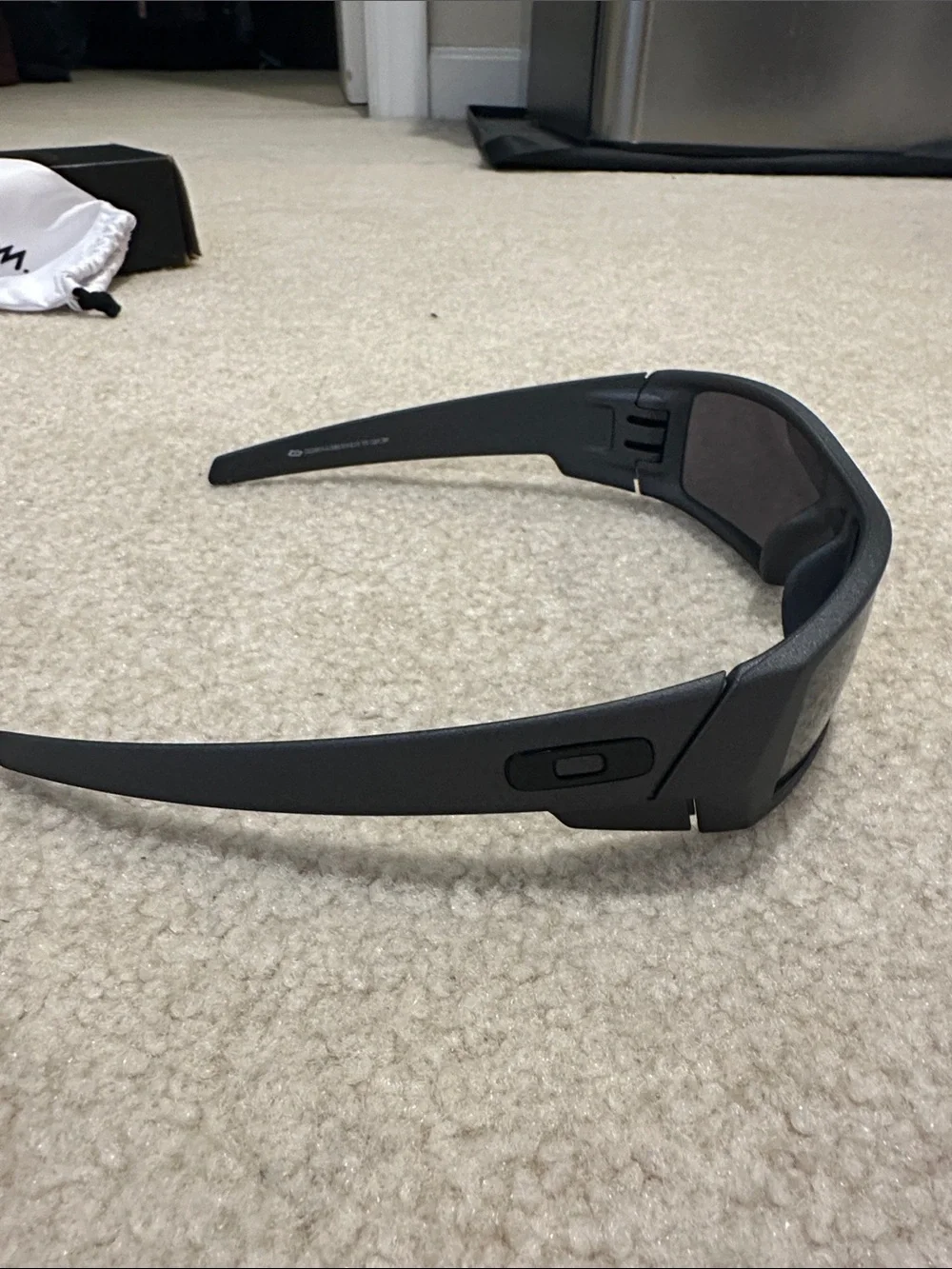 Oakley Black Matte Frame Sunglasses with Dark Lenses